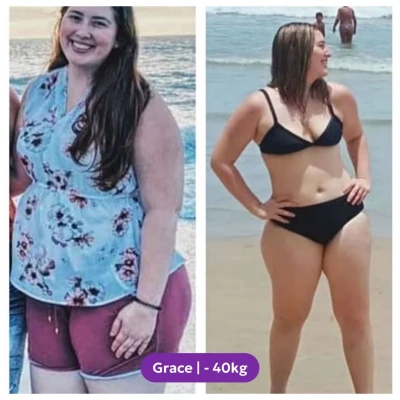 Grace perdió 40 kg